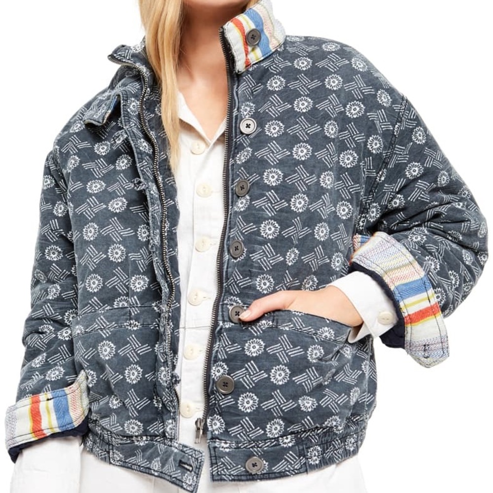 Patterned Blue Jacket